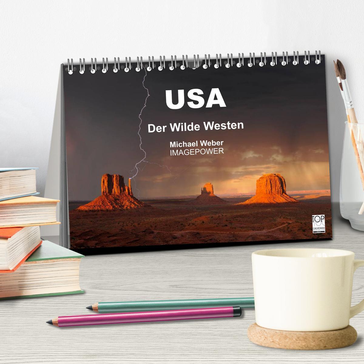 Bild: 9783435799435 | USA - Der Wilde Westen (Tischkalender 2025 DIN A5 quer), CALVENDO...