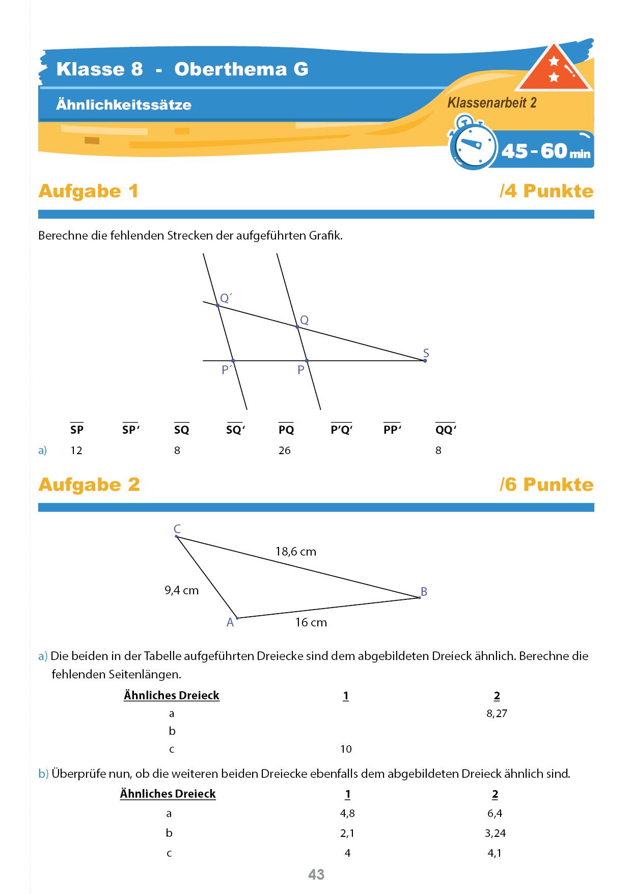 Bild: 9783946641285 | Mathematik Klassenarbeitstrainer Klasse 8 - StrandMathe | Broschüre