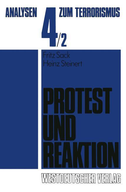 Cover: 9783531115917 | Protest und Reaktion | Heinz Steinert | Taschenbuch | Paperback | 1984