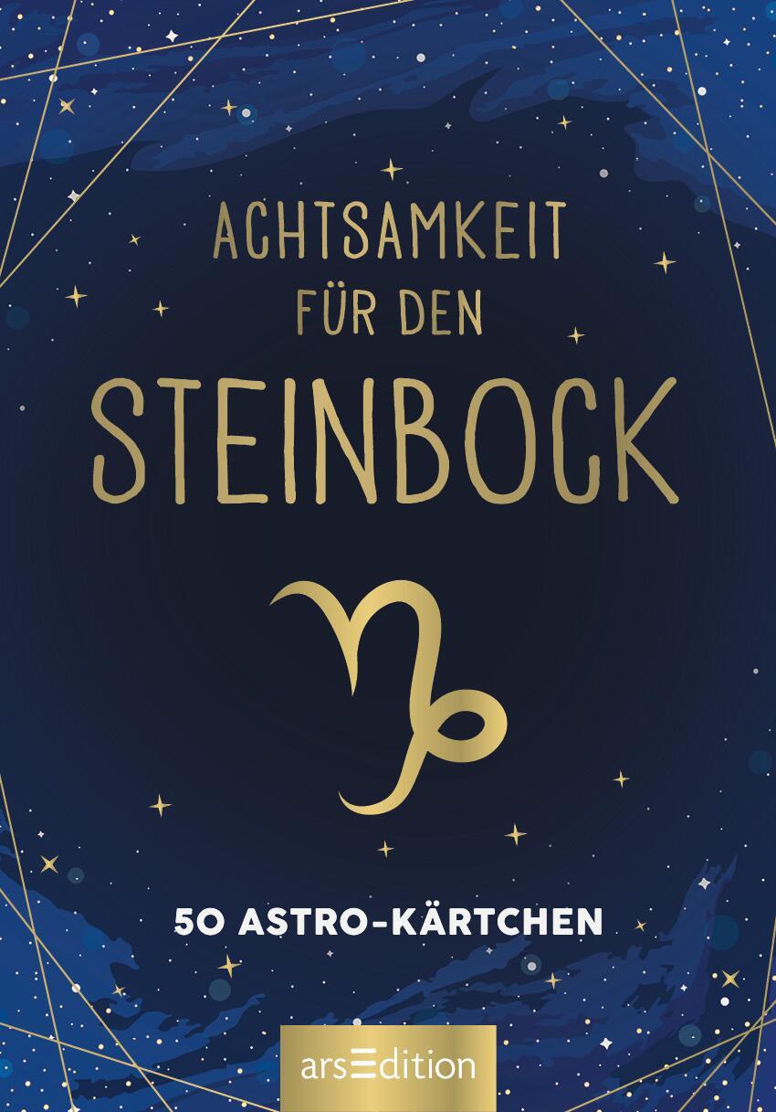 Bild: 9783845849744 | Achtsamkeit für den Steinbock | 50 Astro-Kärtchen | Taschenbuch | 2022