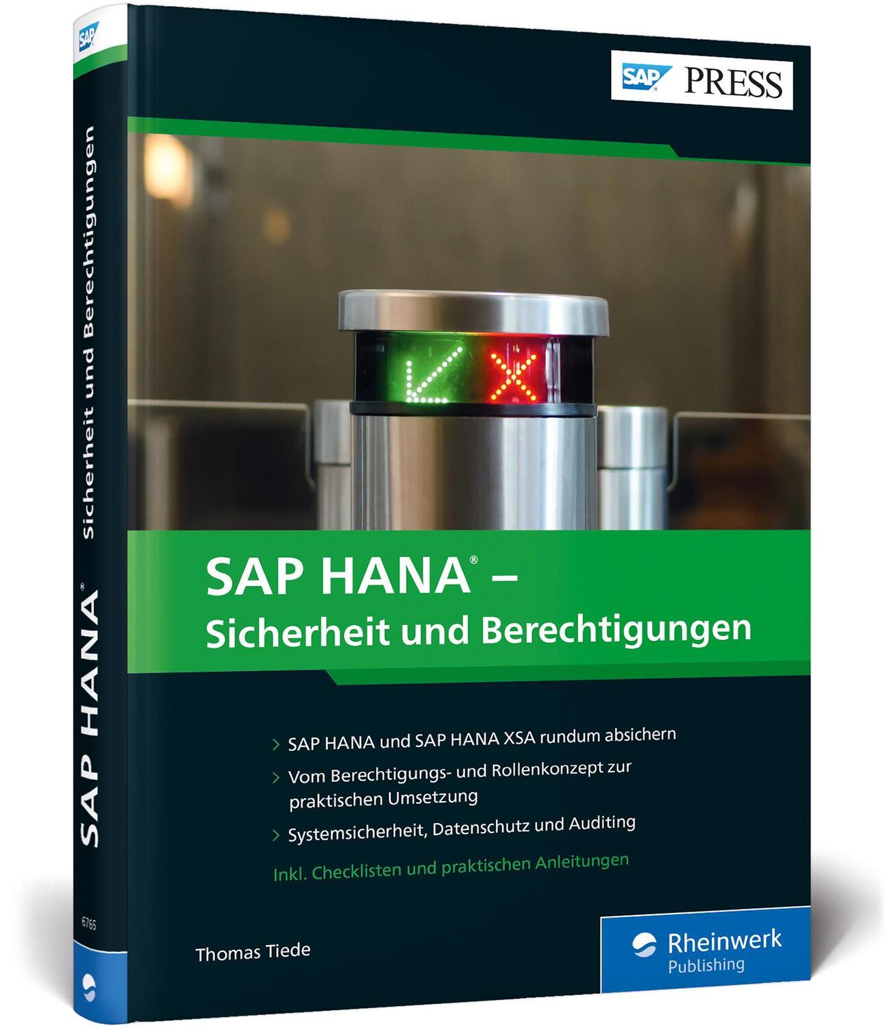 Cover: 9783836267656 | SAP HANA - Sicherheit und Berechtigungen | Thomas Tiede | Buch | 2019