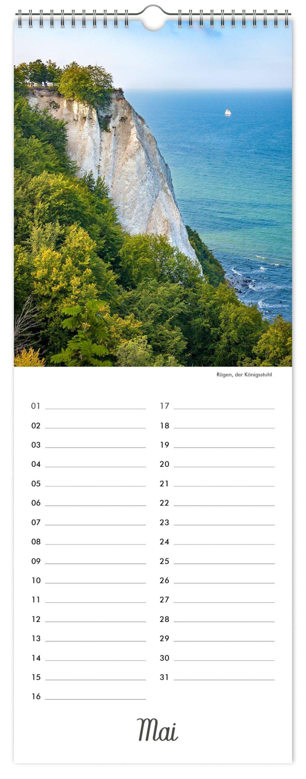 Bild: 9783947657780 | Kalender Geburtstagskalender Deutschland | -immerwährend- 15x40cm