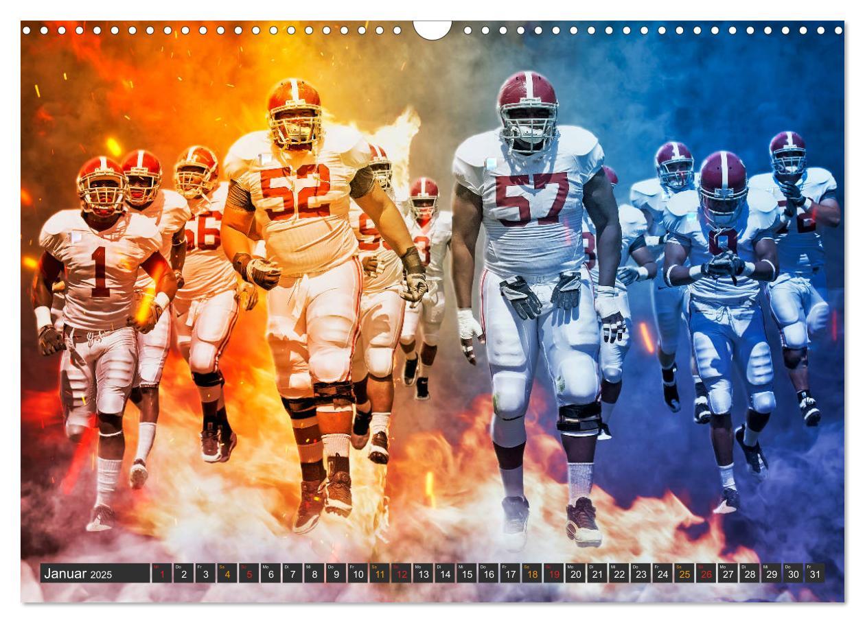 Bild: 9783435154913 | Faszination American Football (Wandkalender 2025 DIN A3 quer),...