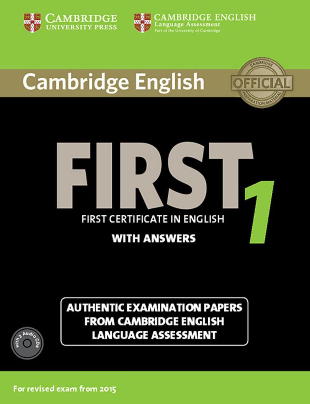 Cover: 9783125352964 | Cambridge English First 1 for updated exam. Student's Book with...