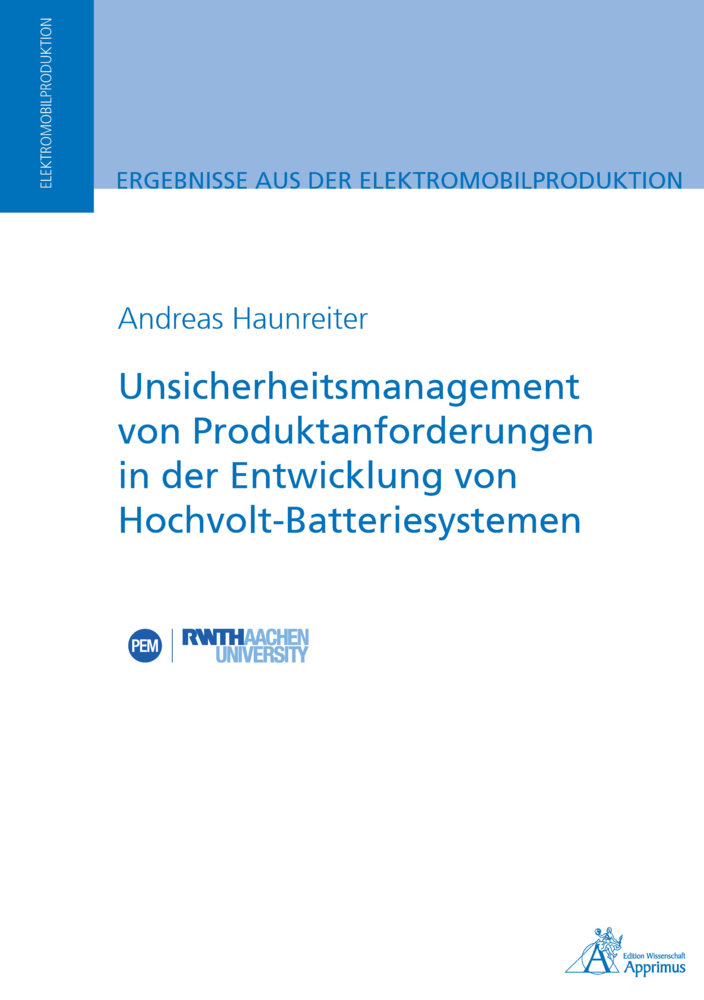 Cover: 9783863599553 | Unsicherheitsmanagement von Produktanforderungen in der Entwicklung...