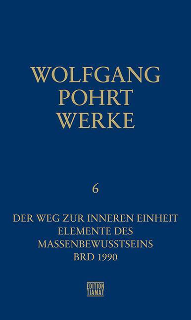 Cover: 9783893202607 | Werke Band 6 | Wolfgang Pohrt | Buch | Critica Diabolis | 472 S.