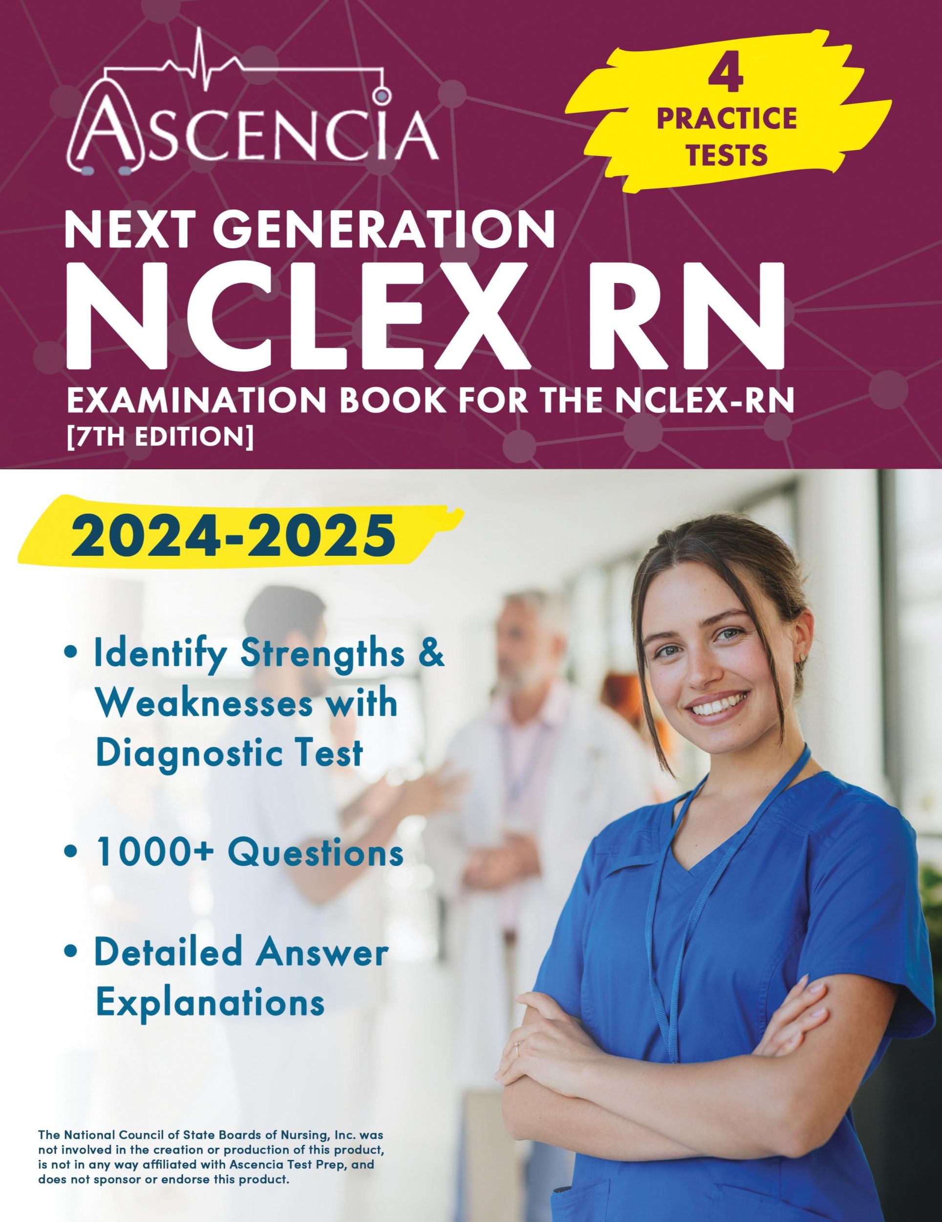 Cover: 9781637986158 | Next Generation NCLEX RN Examination Book 2024-2025 | Jeremy Downs