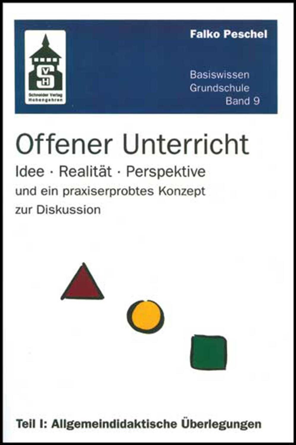 Cover: 9783834010711 | Offener Unterricht, Teil 1 | Falko Peschel | Taschenbuch | Deutsch
