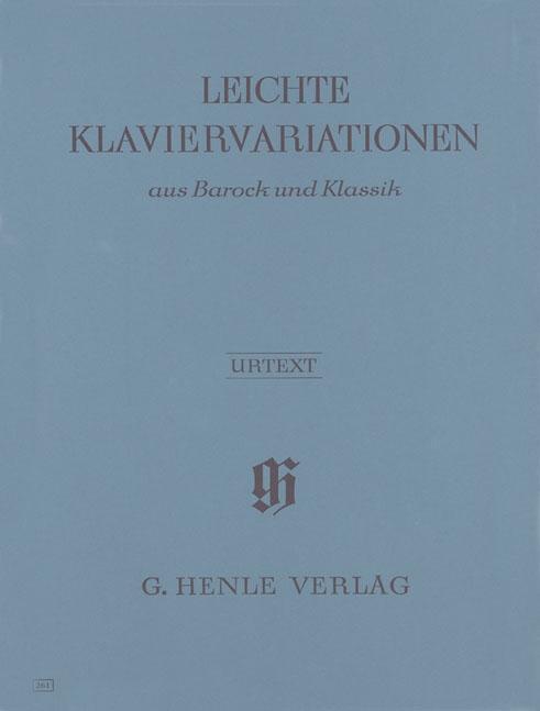 Cover: 9790201802619 | Leichte Klaviervariationen Aus Barock Und Klassik | Günter Lorenz