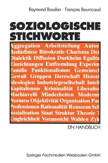 Cover: 9783531116754 | Soziologische Stichworte | Ein Handbuch | François Bourricaud | Buch