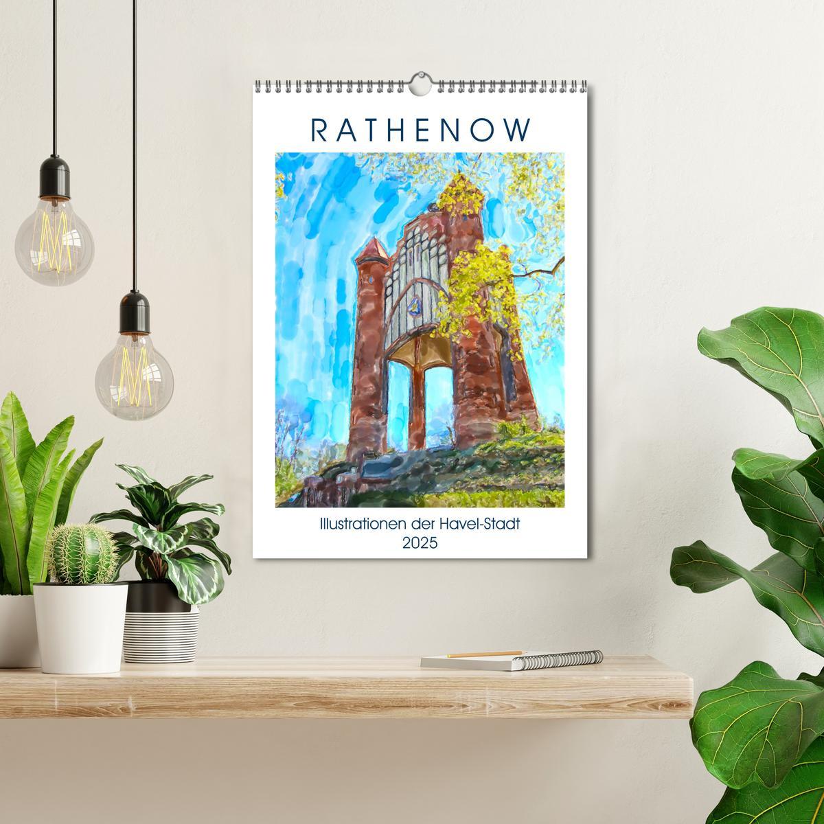 Bild: 9783435966394 | Rathenow - Illustrationen der Havel-Stadt (Wandkalender 2025 DIN A3...