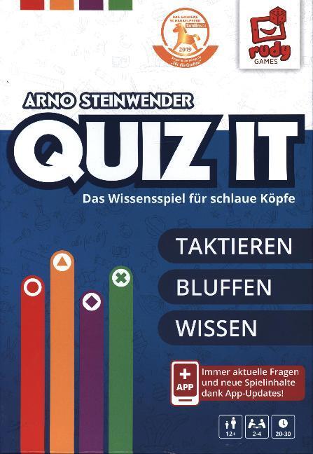 Cover: 9120059810236 | QUIZ IT 2019 - Das Wissensspiel für schlaue Köpfe (Spiel) | Spiel