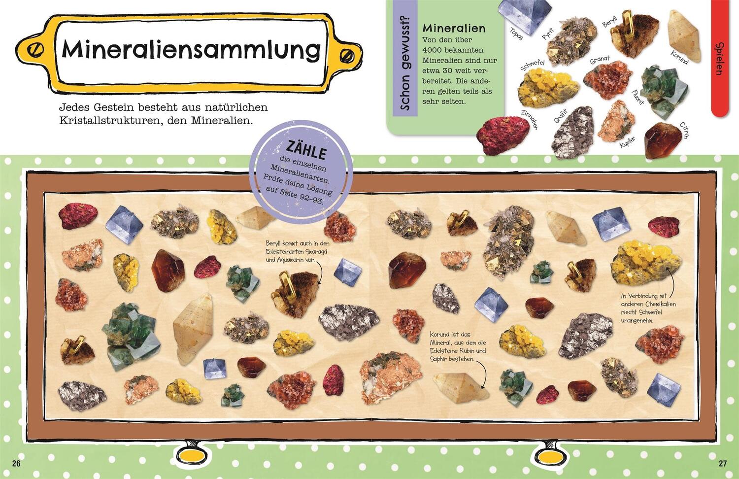 Bild: 9783831046935 | Mein Mitmach-Wissens-Kick. Steine und Mineralien | Taschenbuch | 96 S.
