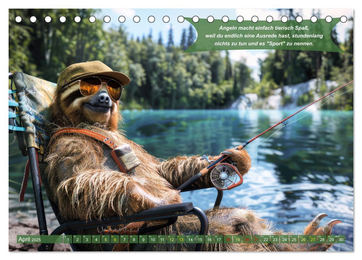 Bild: 9783457174968 | Der tierisch lustige Angler-Kalender (Tischkalender 2025 DIN A5...