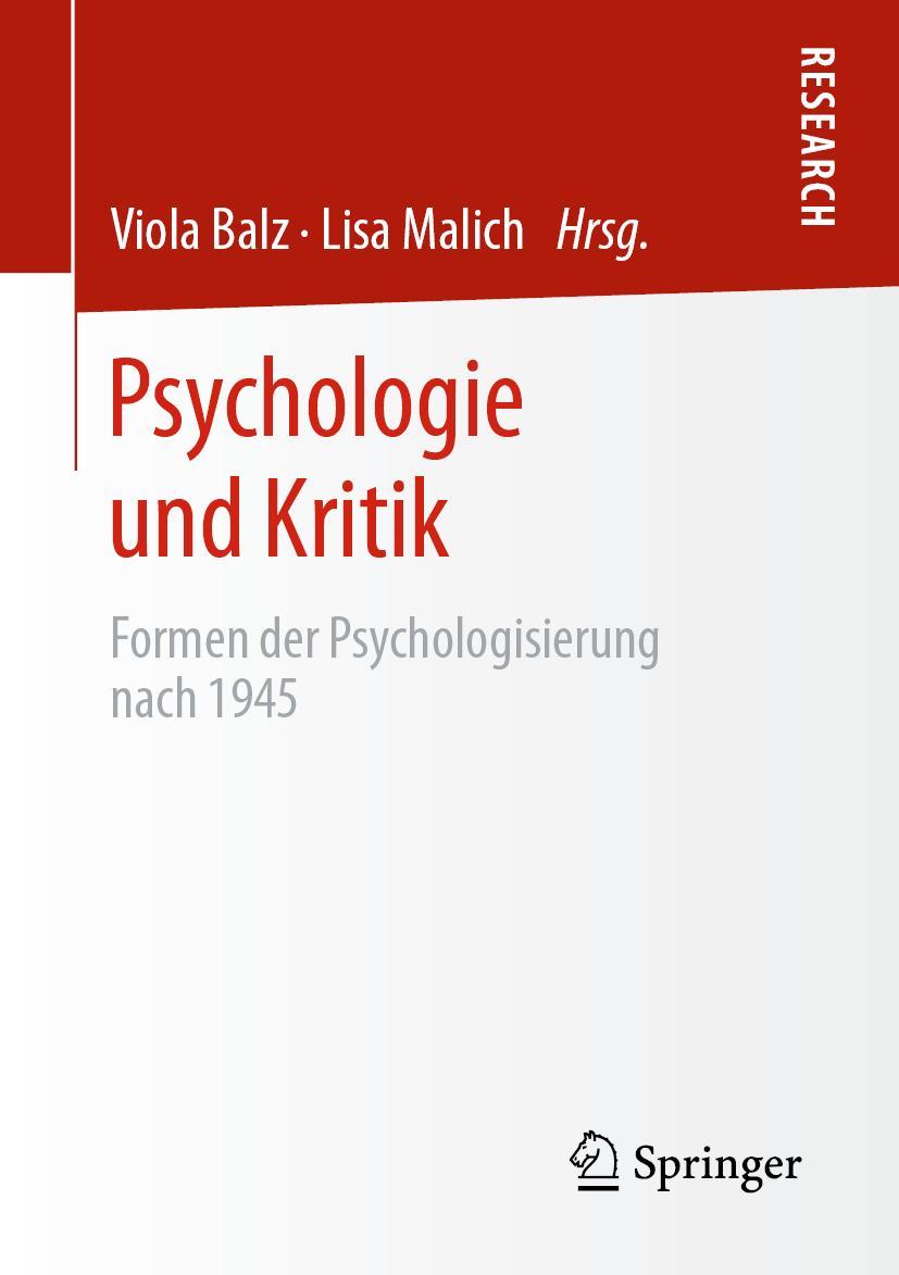 Cover: 9783658294854 | Psychologie und Kritik | Formen der Psychologisierung nach 1945 | Buch