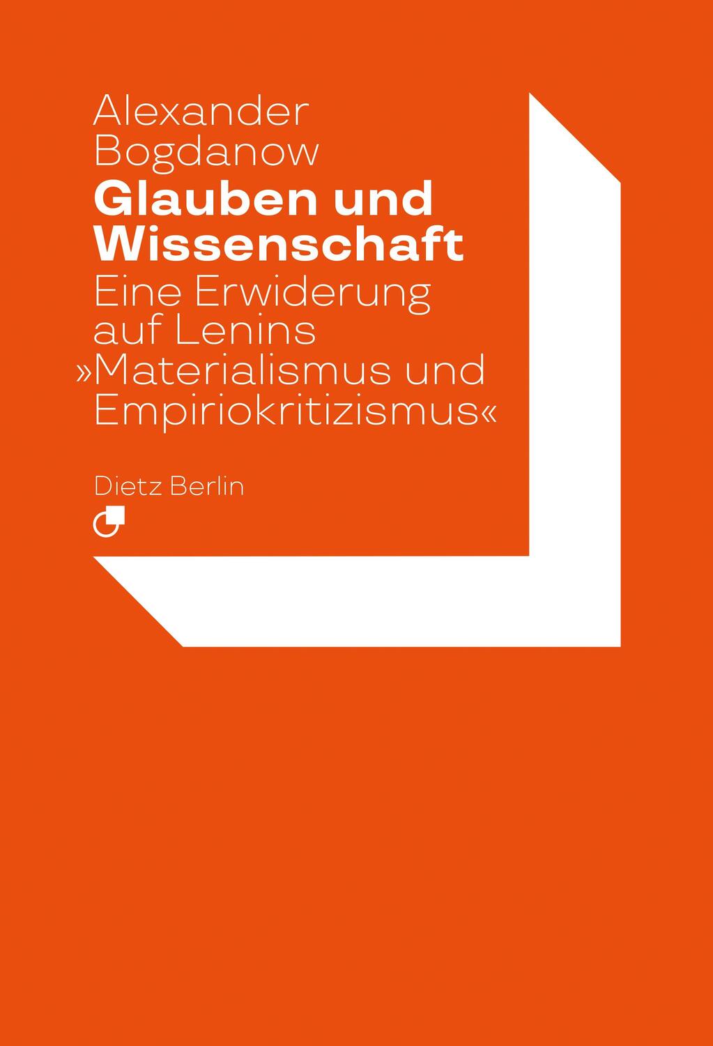 Cover: 9783320024093 | Glauben und Wissenschaft | Alexander Bogdanow | Taschenbuch | 144 S.