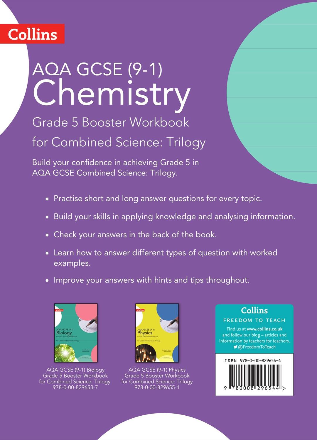 Rückseite: 9780008296544 | Collins GCSE Science - Aqa GCSE 9-1 Chemistry for Combined Science...