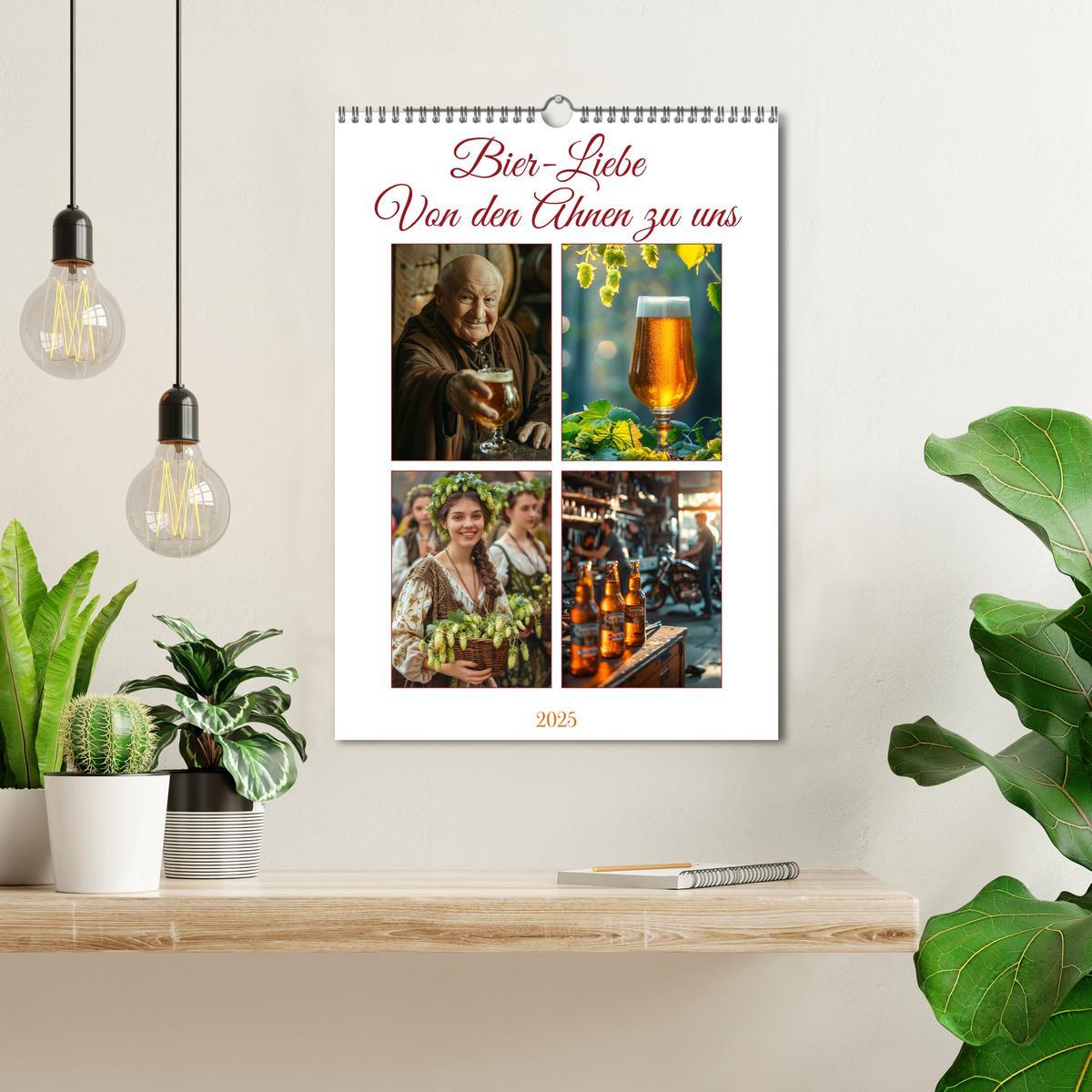 Bild: 9783383828997 | Bier-Liebe Von den Ahnen zu uns (Wandkalender 2025 DIN A3 hoch),...