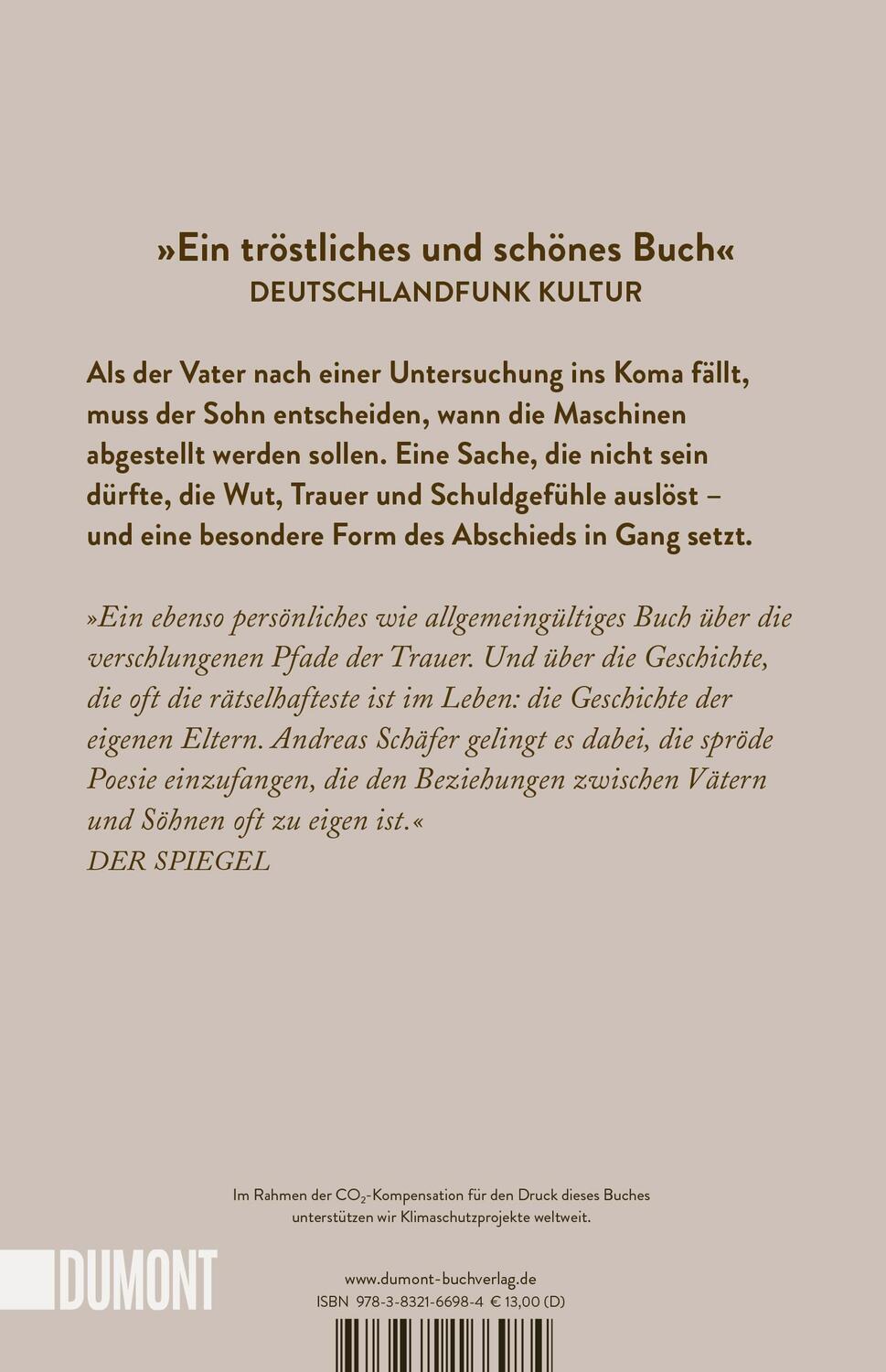 Rückseite: 9783832166984 | Die Schuhe meines Vaters | Andreas Schäfer | Taschenbuch | 184 S.