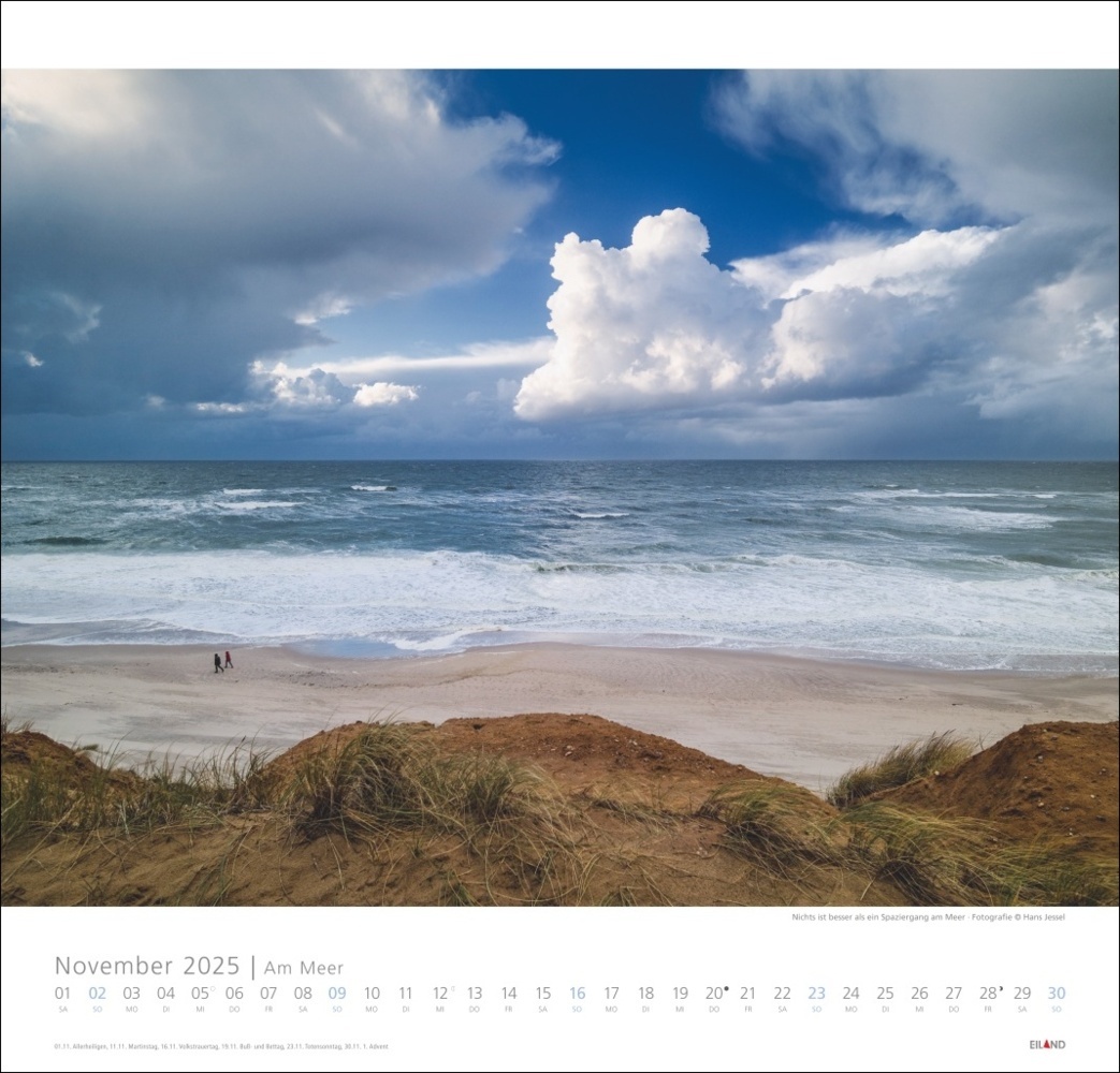 Bild: 9783964023094 | Am Meer Edition Kalender 2025 - Sand, Wind und Wellen | Kalender