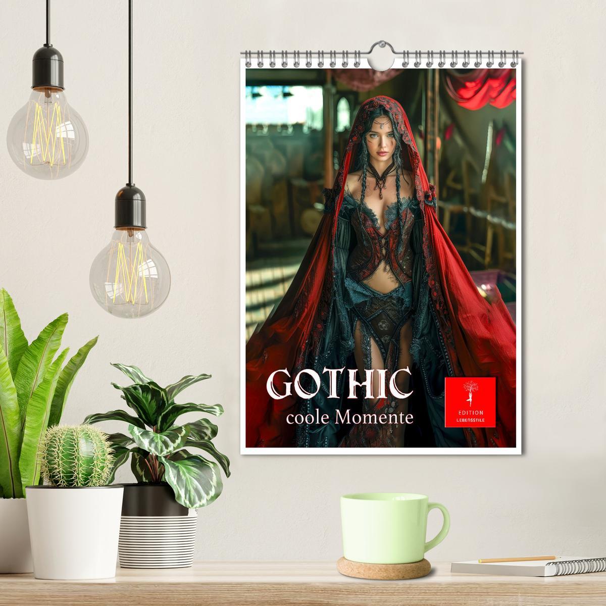 Bild: 9783383821547 | Gothic coole Momente (Wandkalender 2025 DIN A4 hoch), CALVENDO...