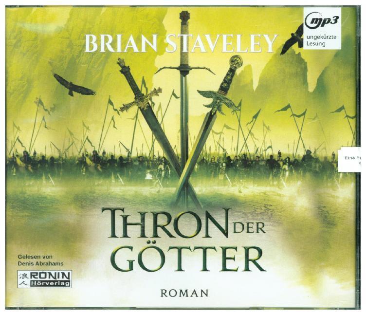 Cover: 9783961540600 | Thron der Götter, 4 MP3-CDs | Lesung. Ungekürzte Ausgabe | Staveley
