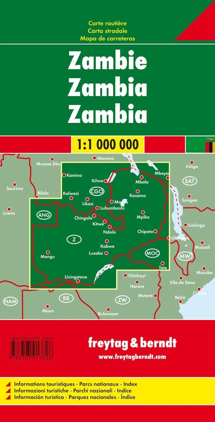 Bild: 9783707913828 | Sambia 1 : 1 1 000 000 | (Land-)Karte | Englisch | 2017
