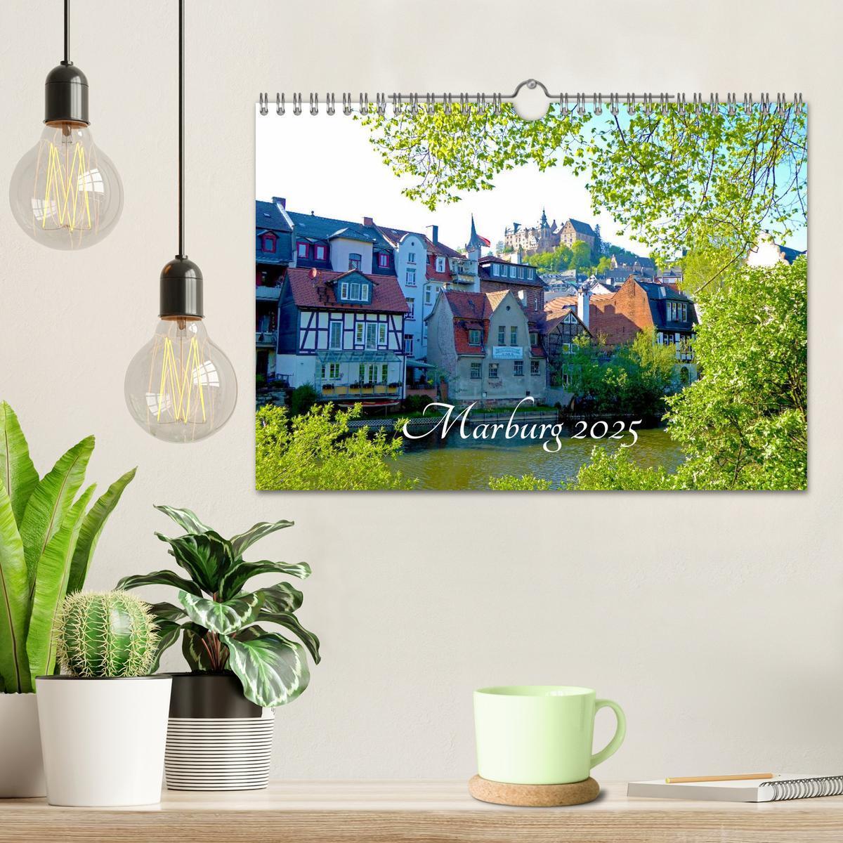 Bild: 9783435483365 | Marburg 2025 (Wandkalender 2025 DIN A4 quer), CALVENDO Monatskalender