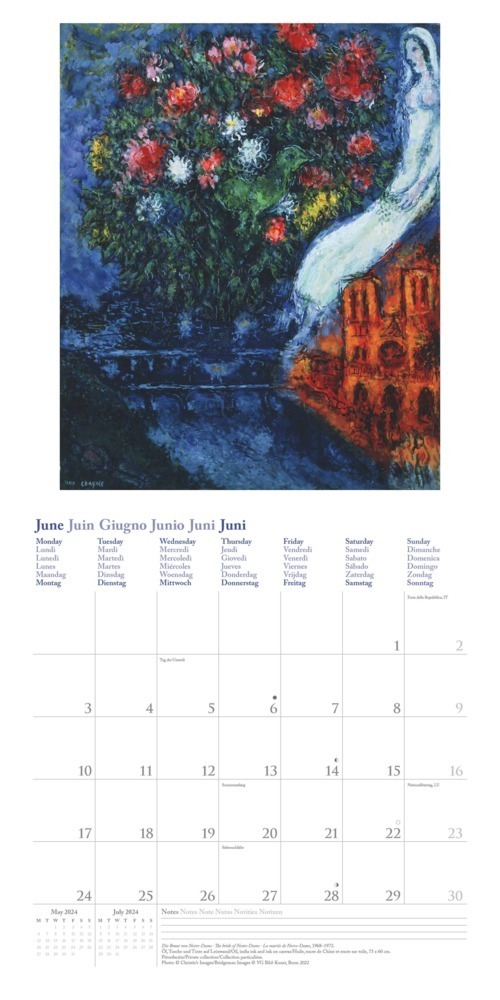 Bild: 4002725986467 | Marc Chagall 2024 - Wand-Kalender - Broschüren-Kalender - 30x30 -...