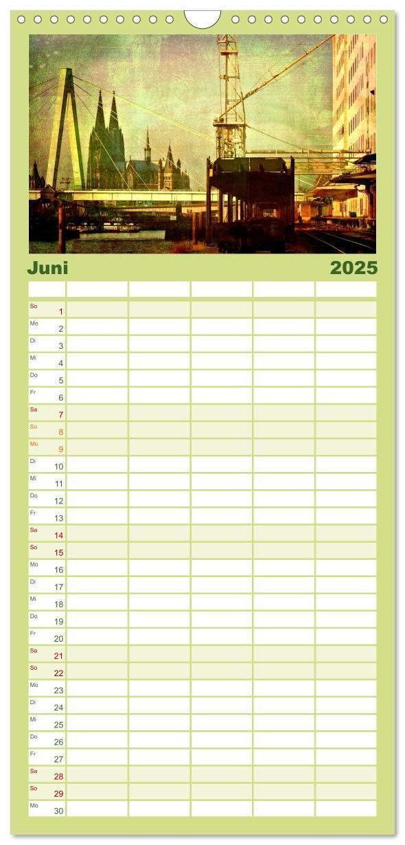 Bild: 9783457122259 | Familienplaner 2025 - Köln mit 5 Spalten (Wandkalender, 21 x 45 cm)...