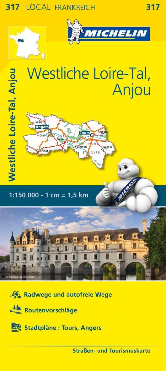 Cover: 9782067210233 | Michelin Westliches Loiretal - Anjou | Michelin | (Land-)Karte | 2016