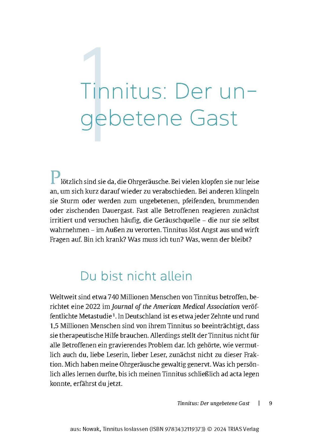 Bild: 9783432119373 | Tinnitus loslassen | Annette Nowak | Taschenbuch | Broschiert (KB)