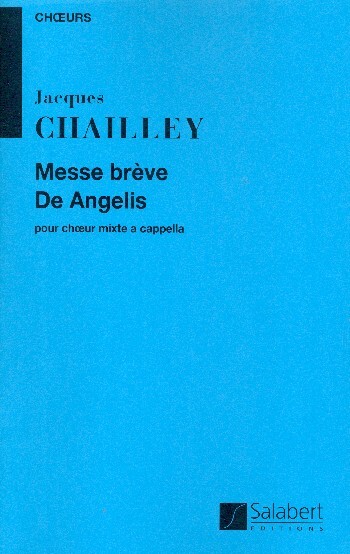 Cover: 9790048020306 | Messe Breve De Angelis Choeur (Vx-Mx | Jacques Chailley | Partitur