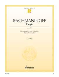 Cover: 9790001087544 | Elegie Opus 3/1 | op. 3/1. Klavier. | Sergei Rachmaninov | Taschenbuch
