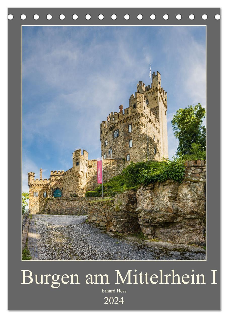Cover: 9783383544903 | Burgen am Mittelrhein I (Tischkalender 2024 DIN A5 hoch), CALVENDO...
