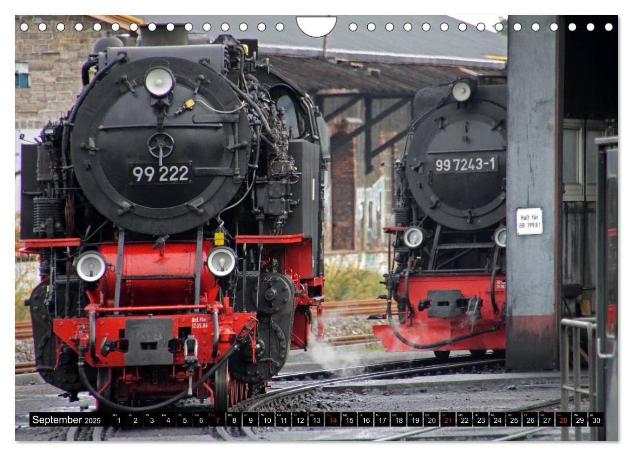 Bild: 9783435754960 | Die Brockenbahn - Mit Volldampf durch den Harz (Wandkalender 2025...