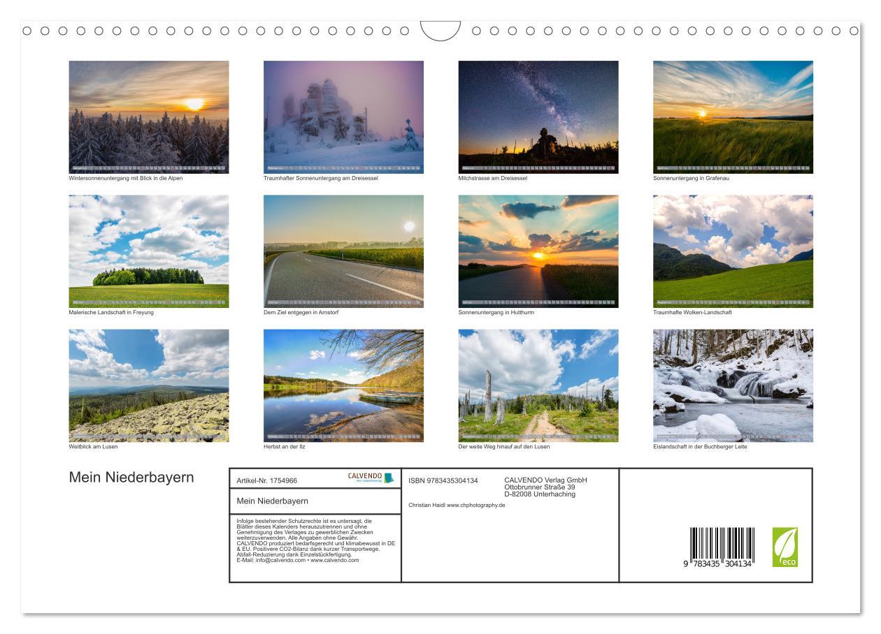 Bild: 9783435304134 | Mein Niederbayern (Wandkalender 2025 DIN A3 quer), CALVENDO...