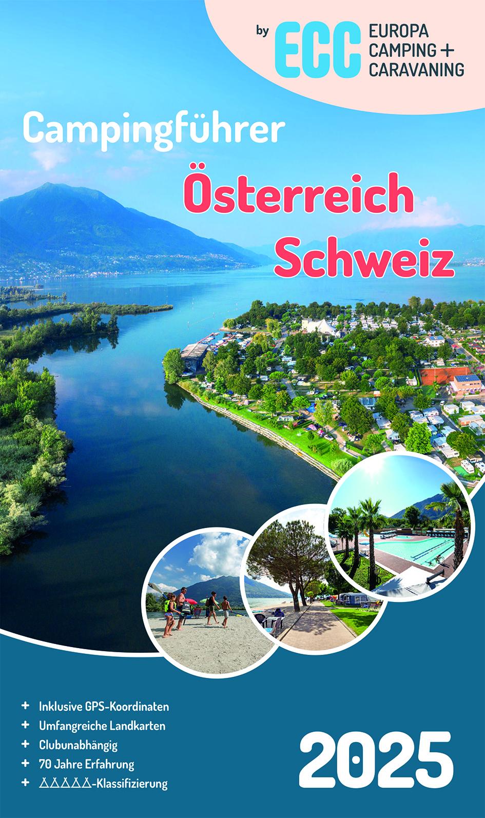 Cover: 9783795603700 | ECC Campingführer Österreich / Schweiz 2025 | Taschenbuch | 120 S.