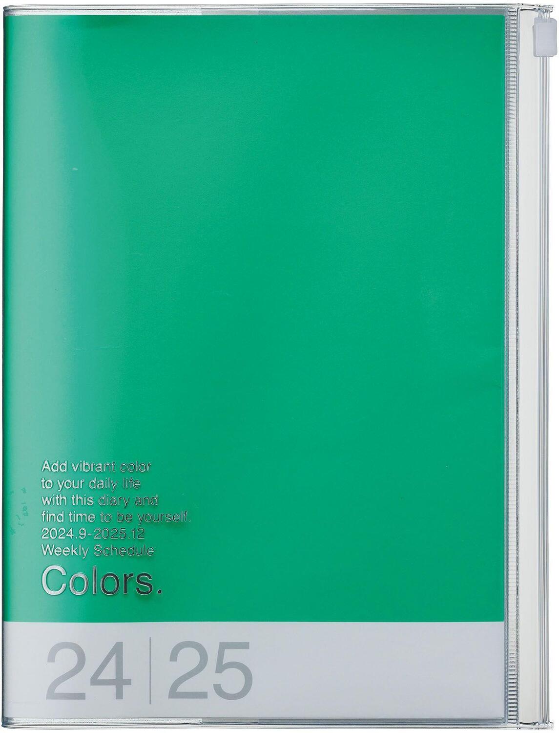 Cover: 4550045127867 | MARK'S 2024/2025 Taschenkalender A5 vertikal, COLORS // Green | Inc.