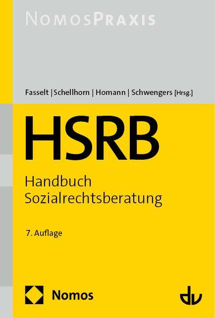 Cover: 9783848774449 | HSRB - Handbuch Sozialrechtsberatung | Ursula Fasselt (u. a.) | Buch