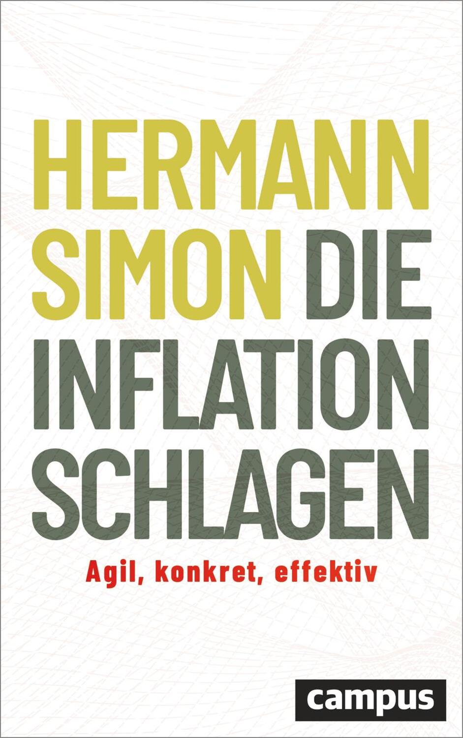 Cover: 9783593516738 | Die Inflation schlagen | Agil, konkret, effektiv | Hermann Simon
