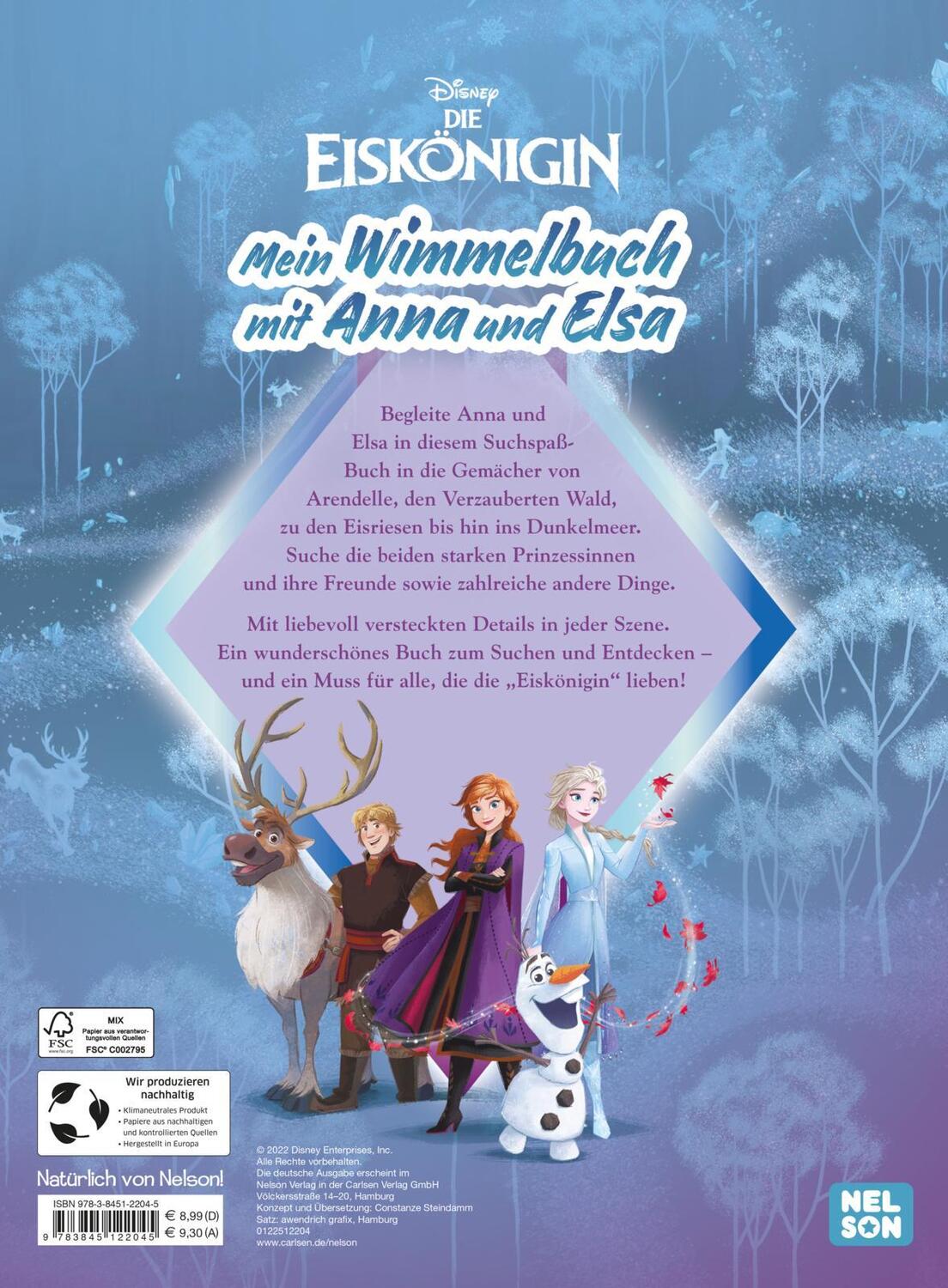 Rückseite: 9783845122045 | Disney Die Eiskönigin: Mein Wimmelbuch mit Anna und Elsa | Walt Disney