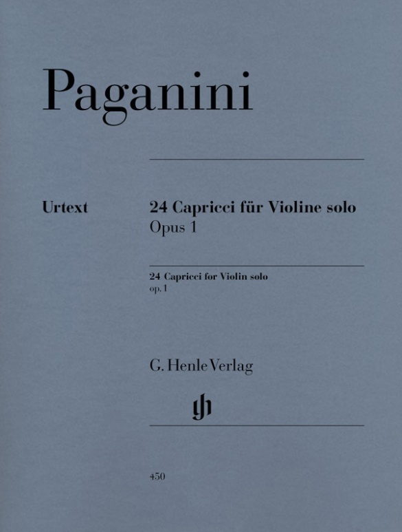 Cover: 9790201804507 | Nicolò Paganini - 24 Capricci op. 1 | Besetzung: Violine solo | Buch