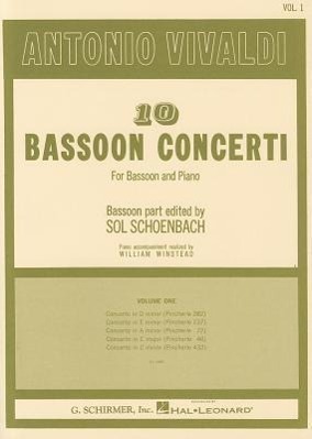 Cover: 9780793552696 | 10 Bassoon Concertos - Volume 1 | Vivaldi Antonio | Taschenbuch | 1986