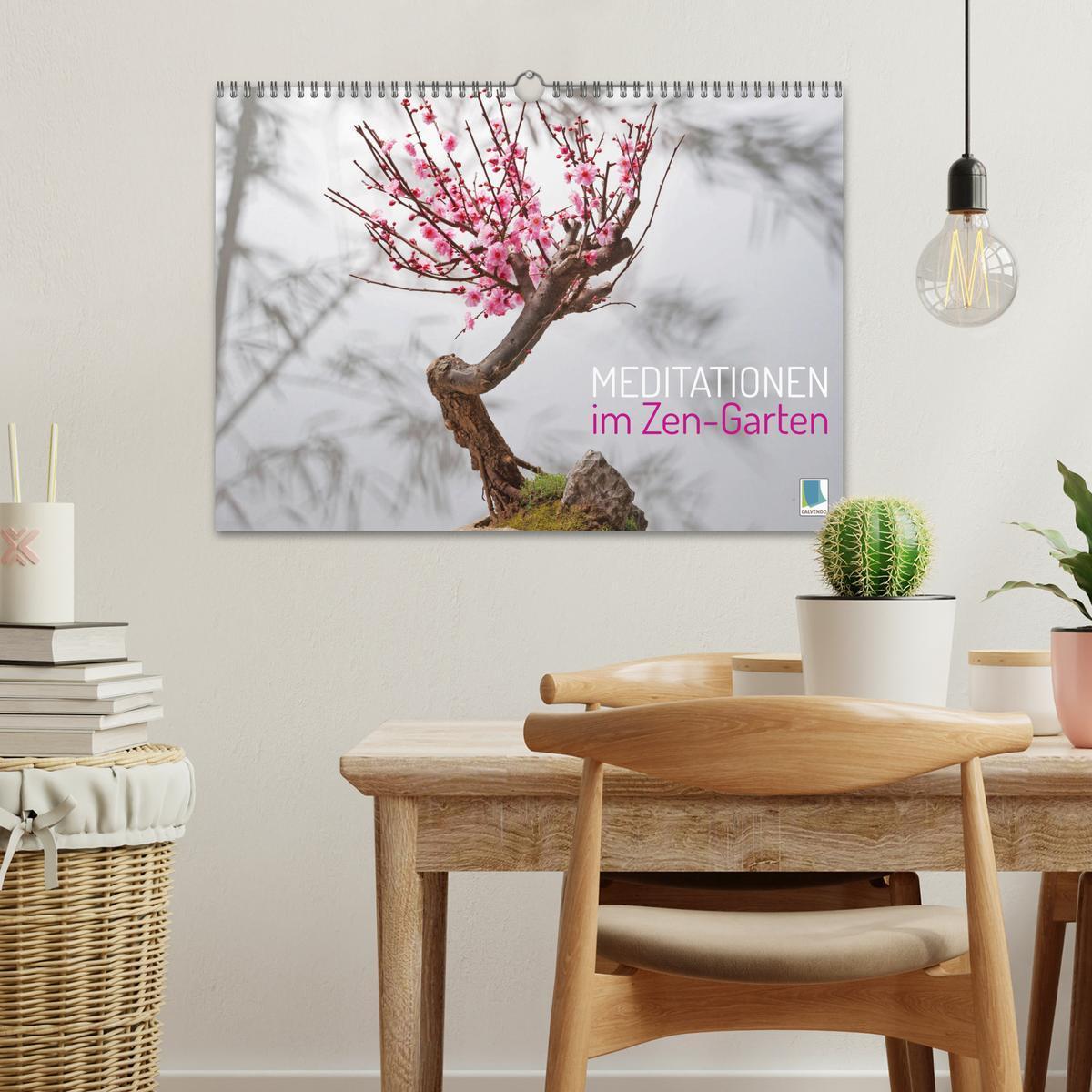 Bild: 9783435031559 | Meditationen im Zen-Garten (Wandkalender 2025 DIN A3 quer),...