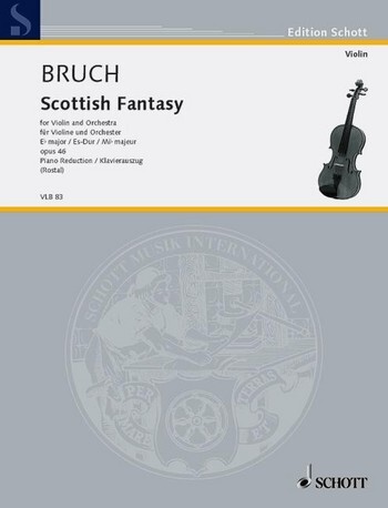 Cover: 9790001103374 | Scottish Fantasy Eb Major op. 46 | Max Bruch | Klavierauszug | 1993