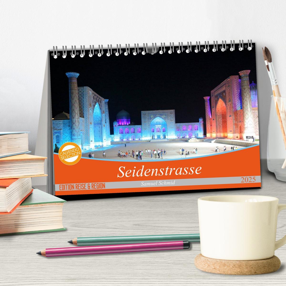 Bild: 9783435591343 | Seidenstrasse (Tischkalender 2025 DIN A5 quer), CALVENDO...