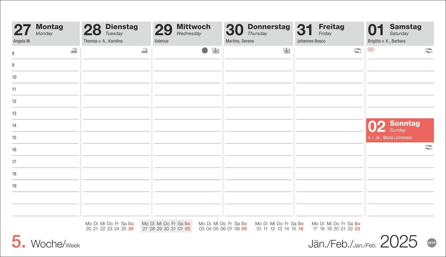 Bild: 9783756407620 | Schreibtischkalender Österreich klein 2025 | Heye | Kalender | 61 S.