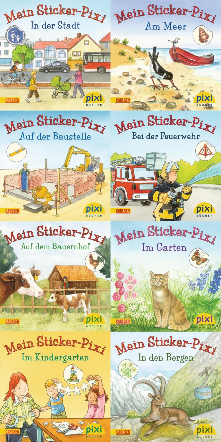 Cover: 9783551907233 | Pixi-8er-Set 199: Meine Sticker-Pixis (8x1 Exemplar) | Pixi-8er-Set