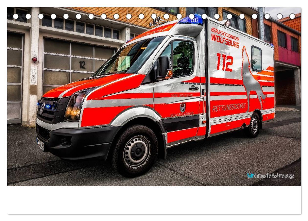 Bild: 9783435635139 | Einsatzfahrzeuge der Feuerwehr (Tischkalender 2025 DIN A5 quer),...